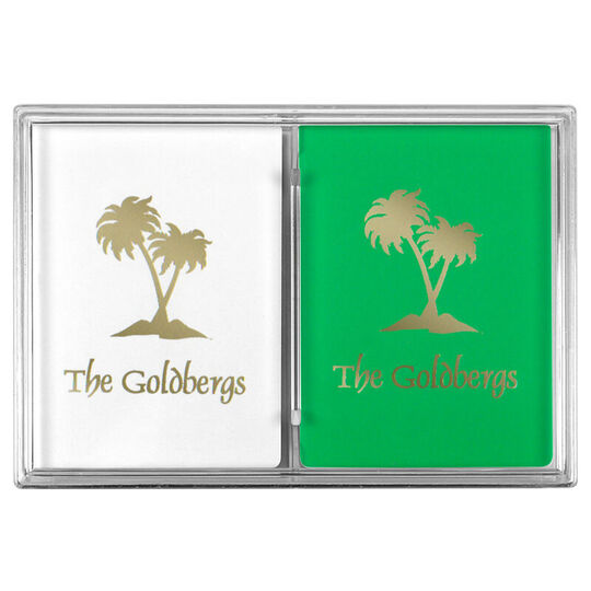 Palm Trees Double Deck Playing Cards